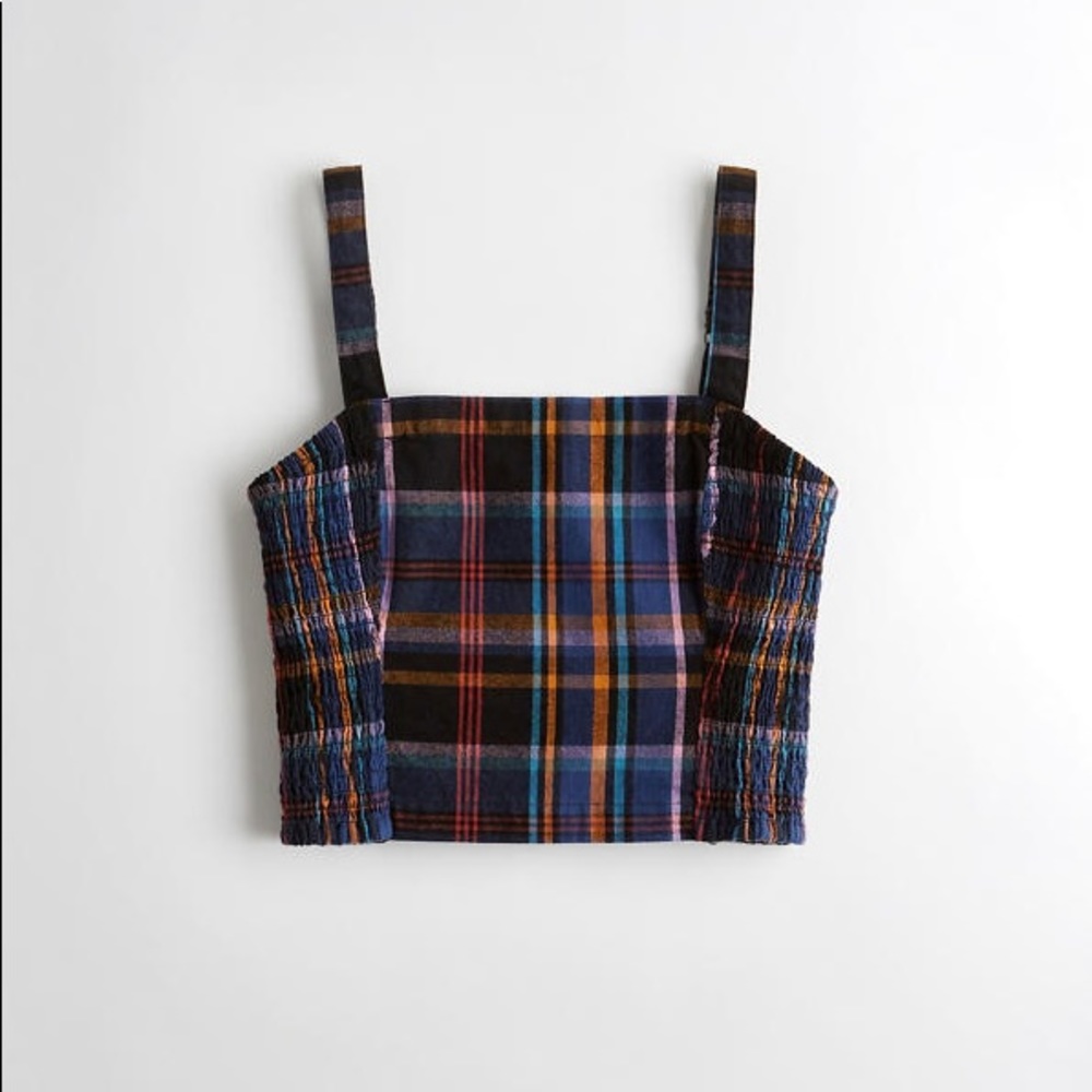 PLAID CROP TOP
